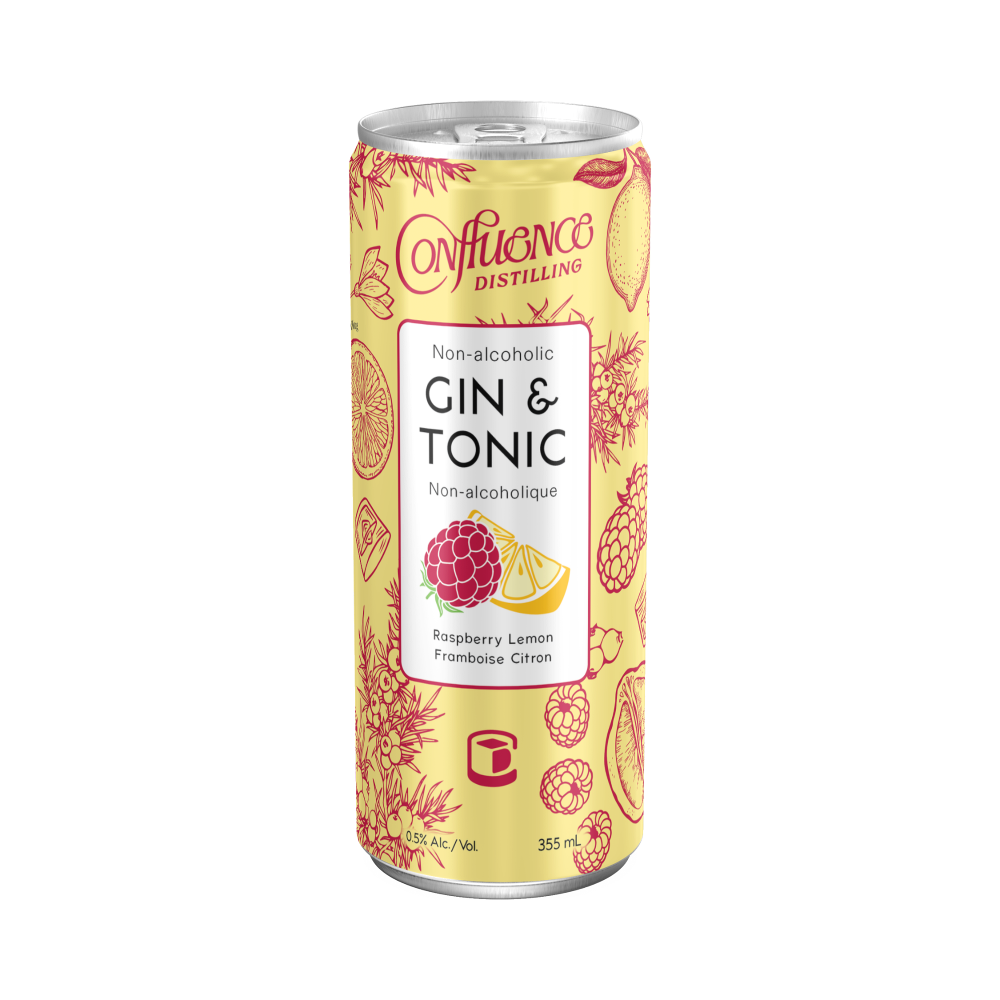 Raspberry Lemon Non-Alcoholic Gin & Tonic